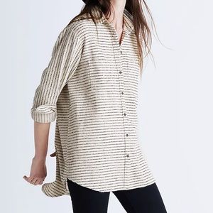 Madewell Flannel Oversized Ex-Boyfriend Shirt in Mick
Stripe